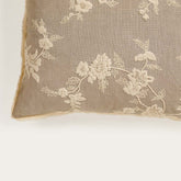 Emilia Floral Embroidered Cushion Cover